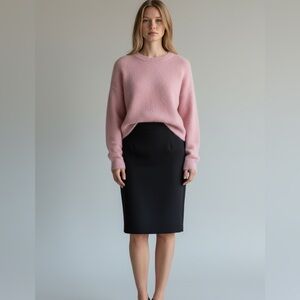 BLACK NINE WEST PENCIL SKIRT Size 14 Wardrobe Staple Essential Basic